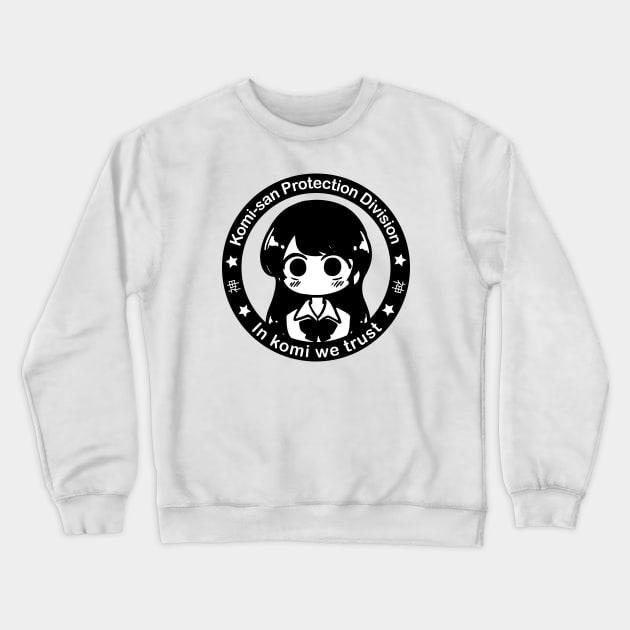 komi-san protection division Crewneck Sweatshirt by Madelyn_Frere